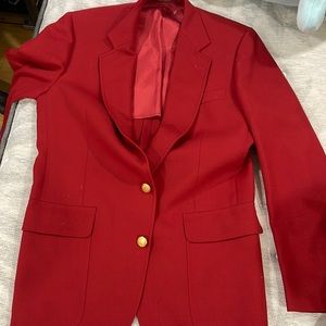 Stanley blacker jacket red with gold cufflings